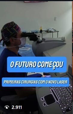 Reel no Instagram: As primeiras cirurgias com o novo laser